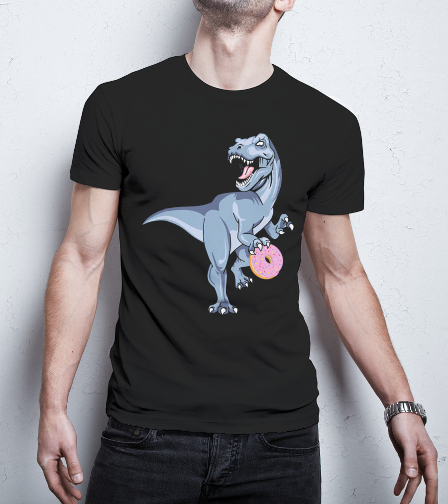 Dinosaur Donut Dino Doughnut Sprinkles T-Rex T-Shirt