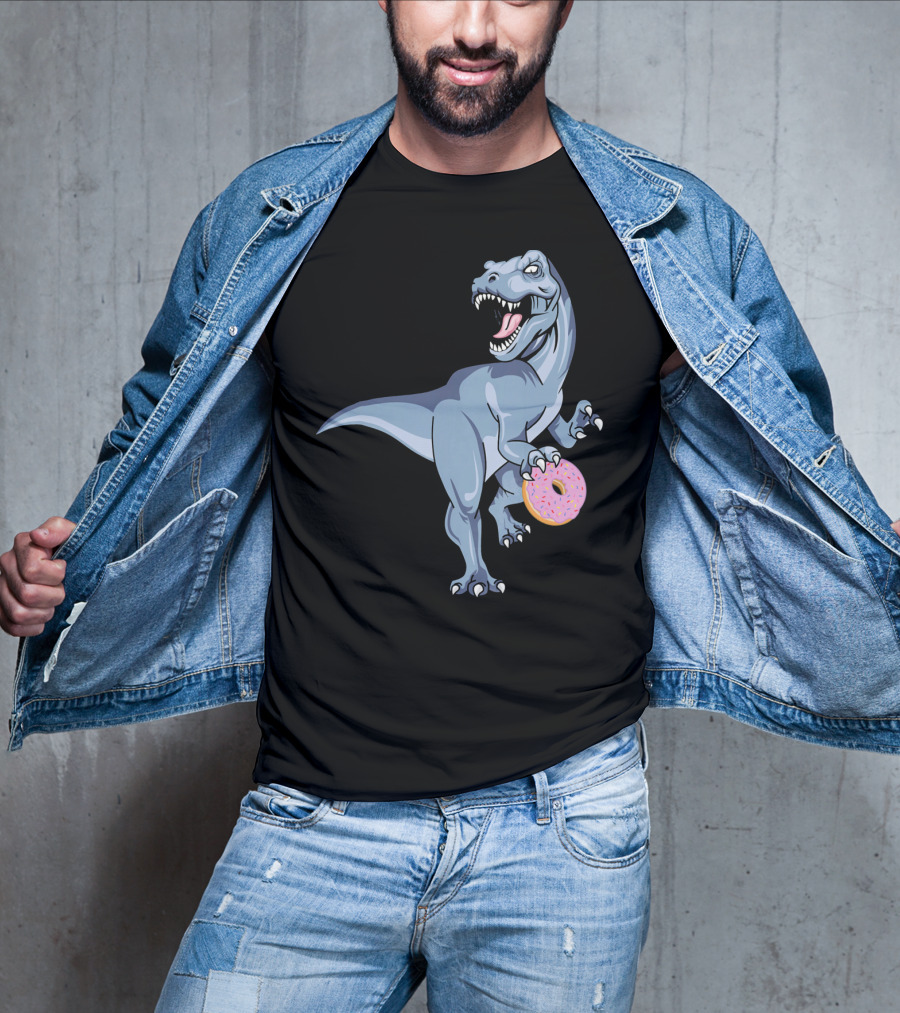 Dinosaur Donut Dino Doughnut Sprinkles T-Rex T-Shirt