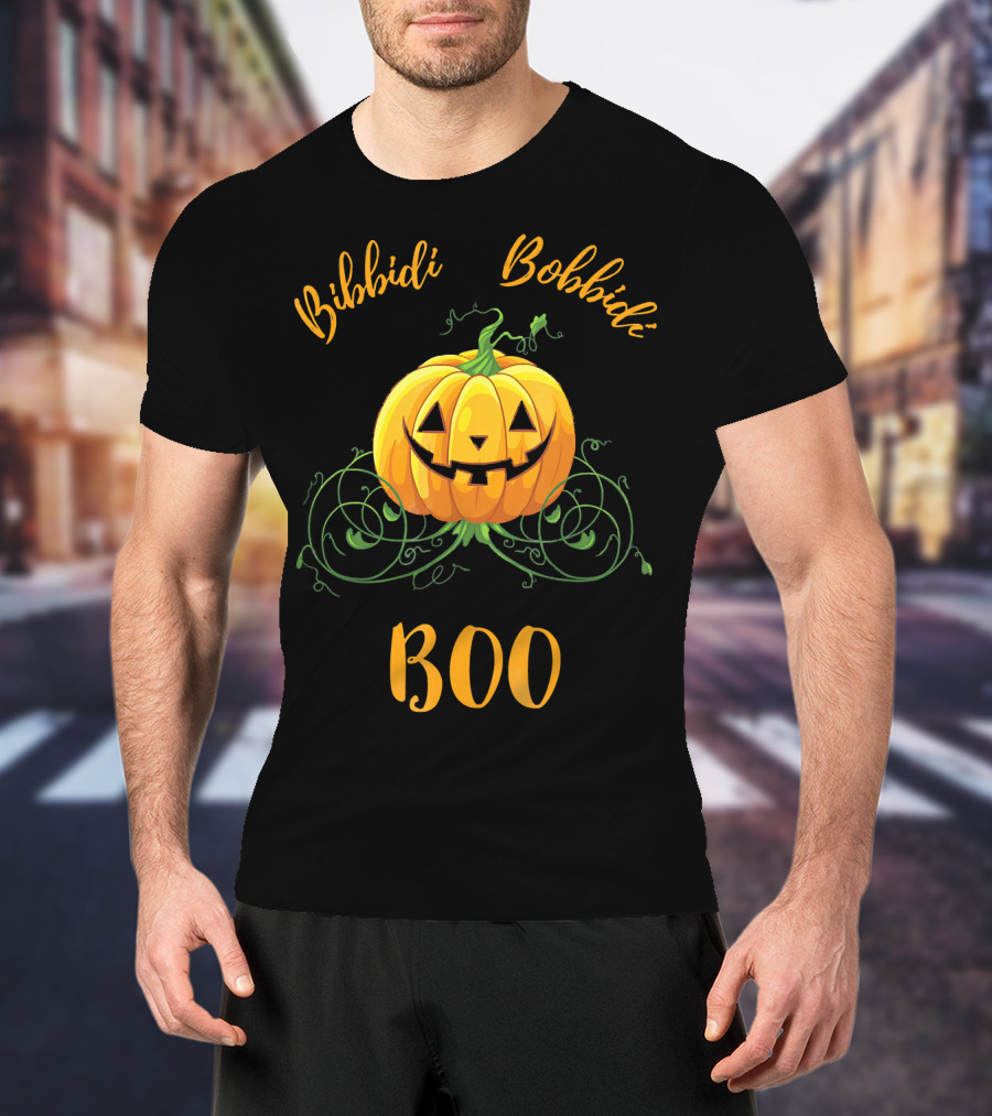 Bibbidi Bobbidi Boo Halloween Jack O Lantern Pumpkin T-Shirt