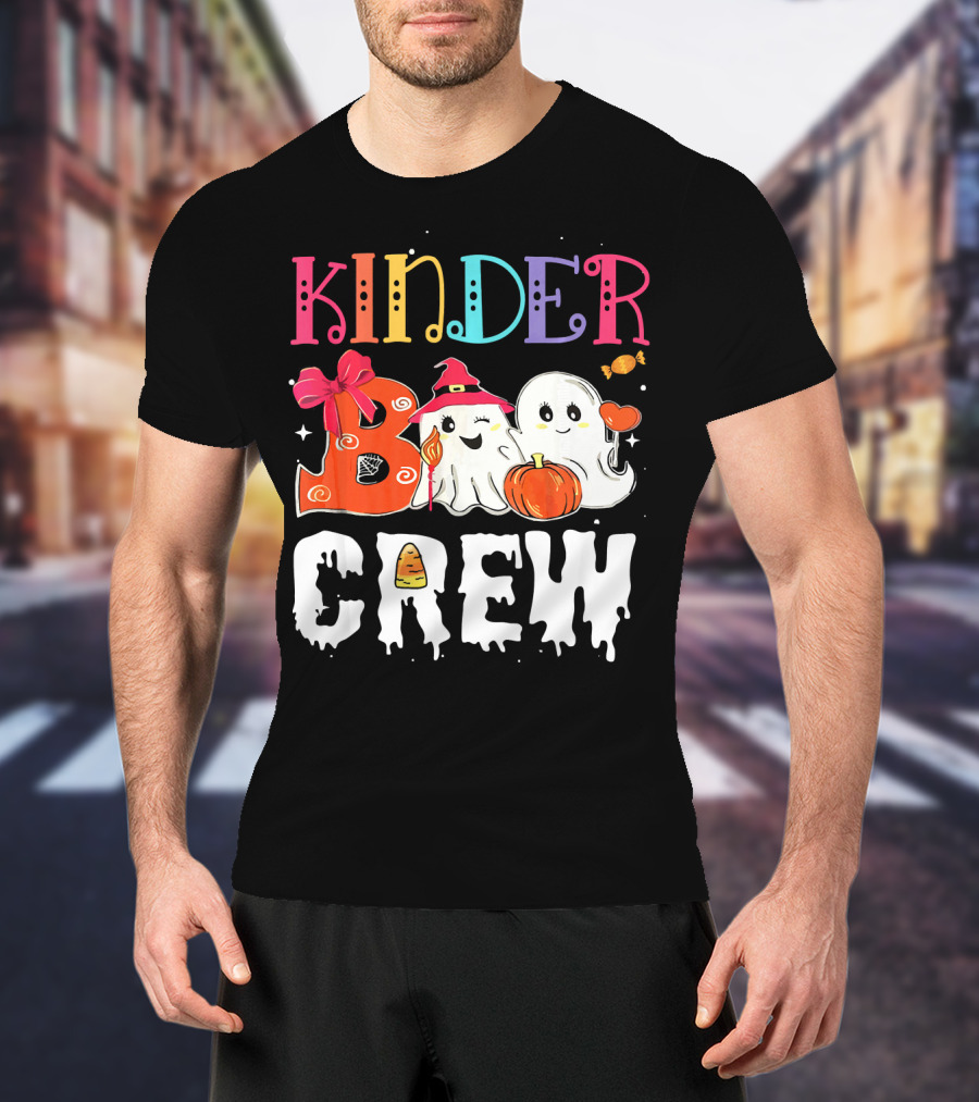Kinder Boo Crew Halloween Ghosts Candy Pumpkin T-Shirt
