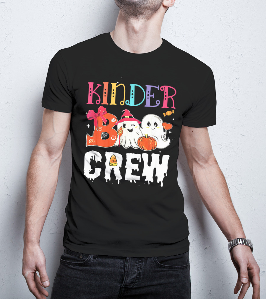 Kinder Boo Crew Halloween Ghosts Candy Pumpkin T-Shirt
