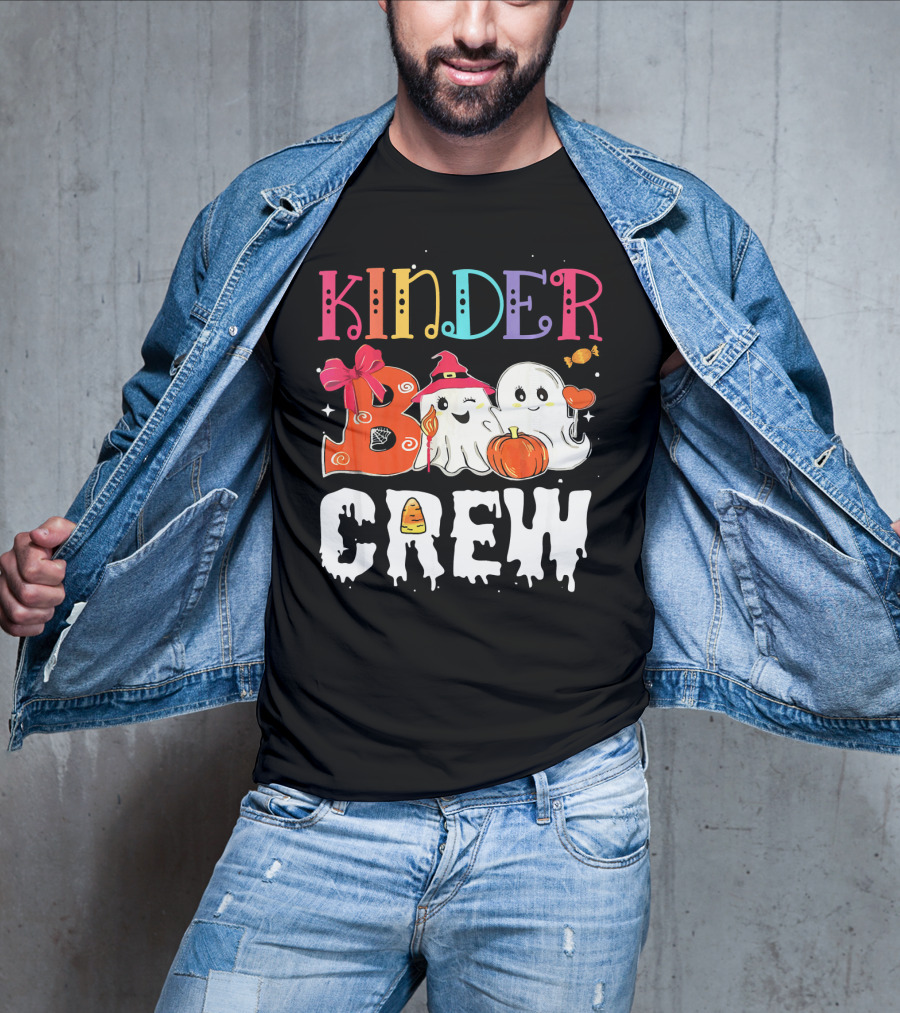 Kinder Boo Crew Halloween Ghosts Candy Pumpkin T-Shirt