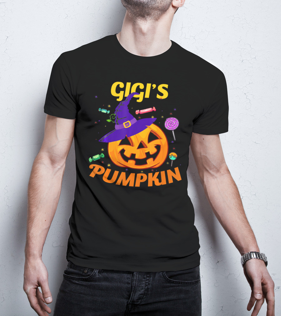 Gigi's Pumpkin Halloween Candy Witch Hat Toddler T-Shirt