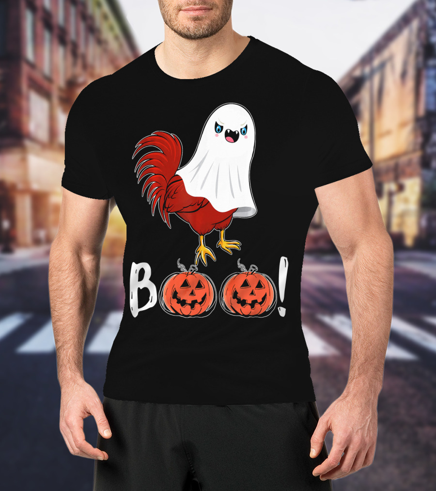 BOO Chicken Ghost Jack-O'-Lanterns T-Shirt