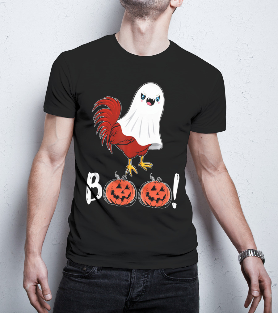 BOO Chicken Ghost Jack-O'-Lanterns T-Shirt