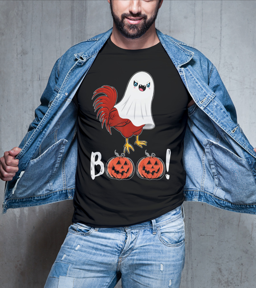 BOO Chicken Ghost Jack-O'-Lanterns T-Shirt