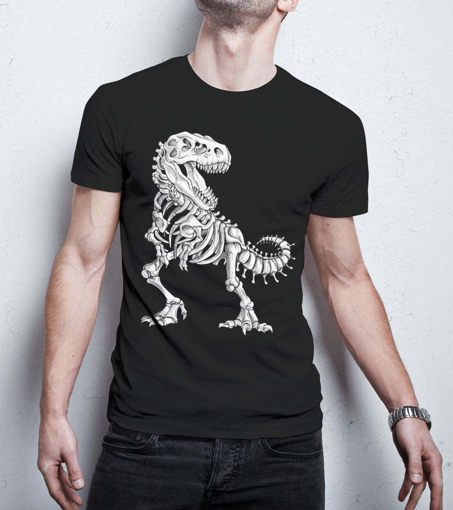 Halloween Dinosaur Skeleton T-Shirt