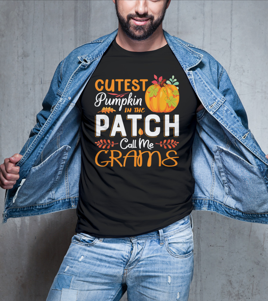 Cutest Pumpkin In The Patch Call Me Grams T-Shirt