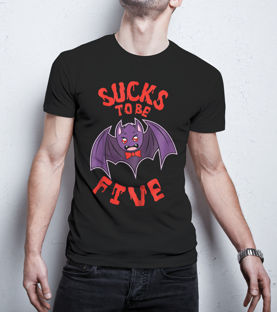 Sucks To Be Five Bat Halloween Kids Costume T-Shirt