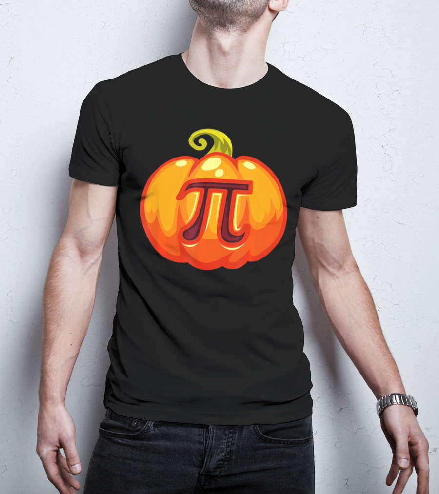 Math Teacher Pi Symbol Pumpkin Halloween Costume T-Shirt