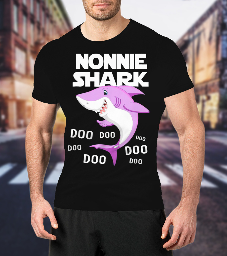Nonnie Shark Doo Doo Doo Grandma Gift T-Shirt