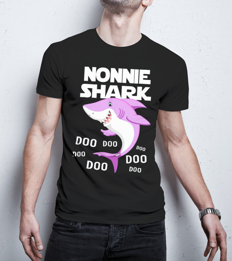 Nonnie Shark Doo Doo Doo Grandma Gift T-Shirt
