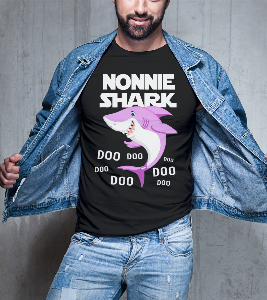 Nonnie Shark Doo Doo Doo Grandma Gift T-Shirt