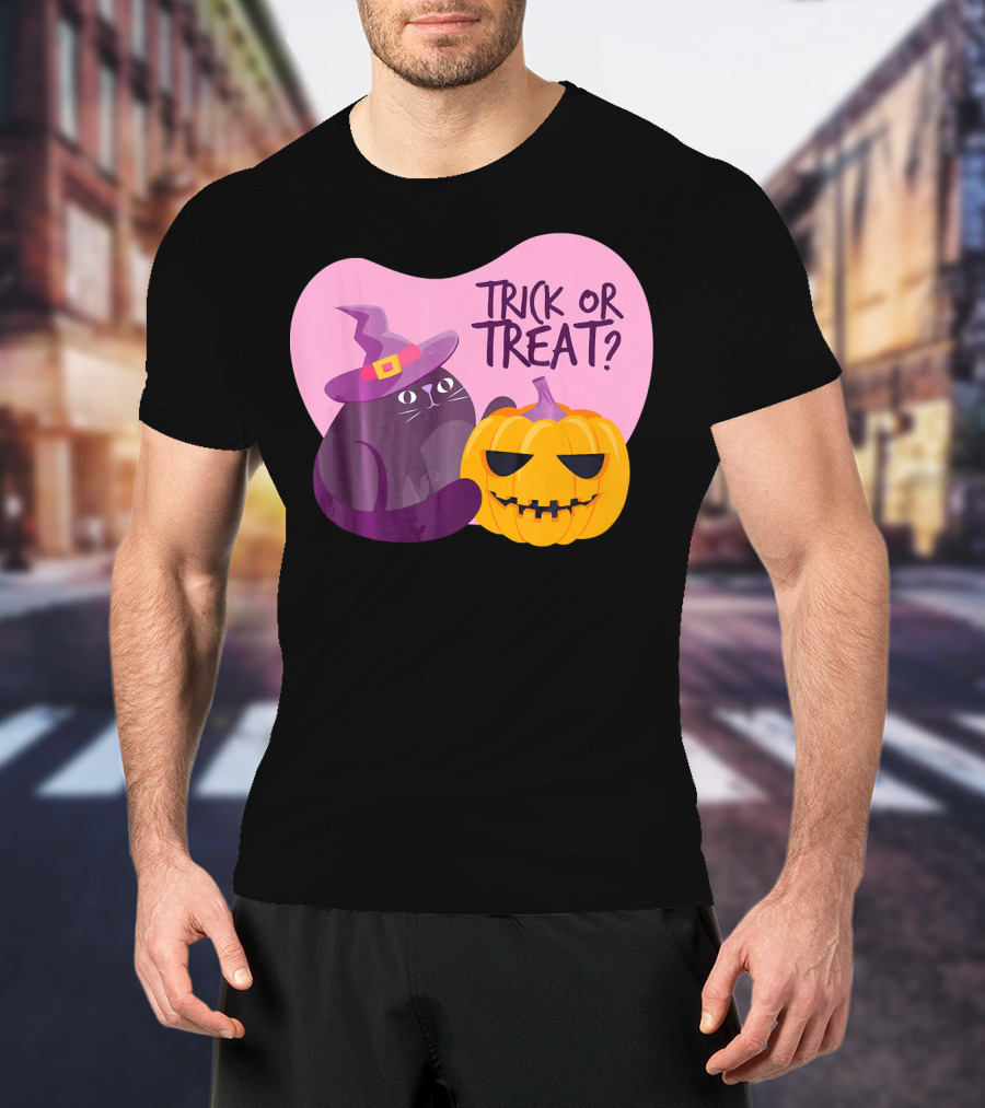 Trick Or Treat Happy Halloween Day Kids Halloween Pump T-Shirt