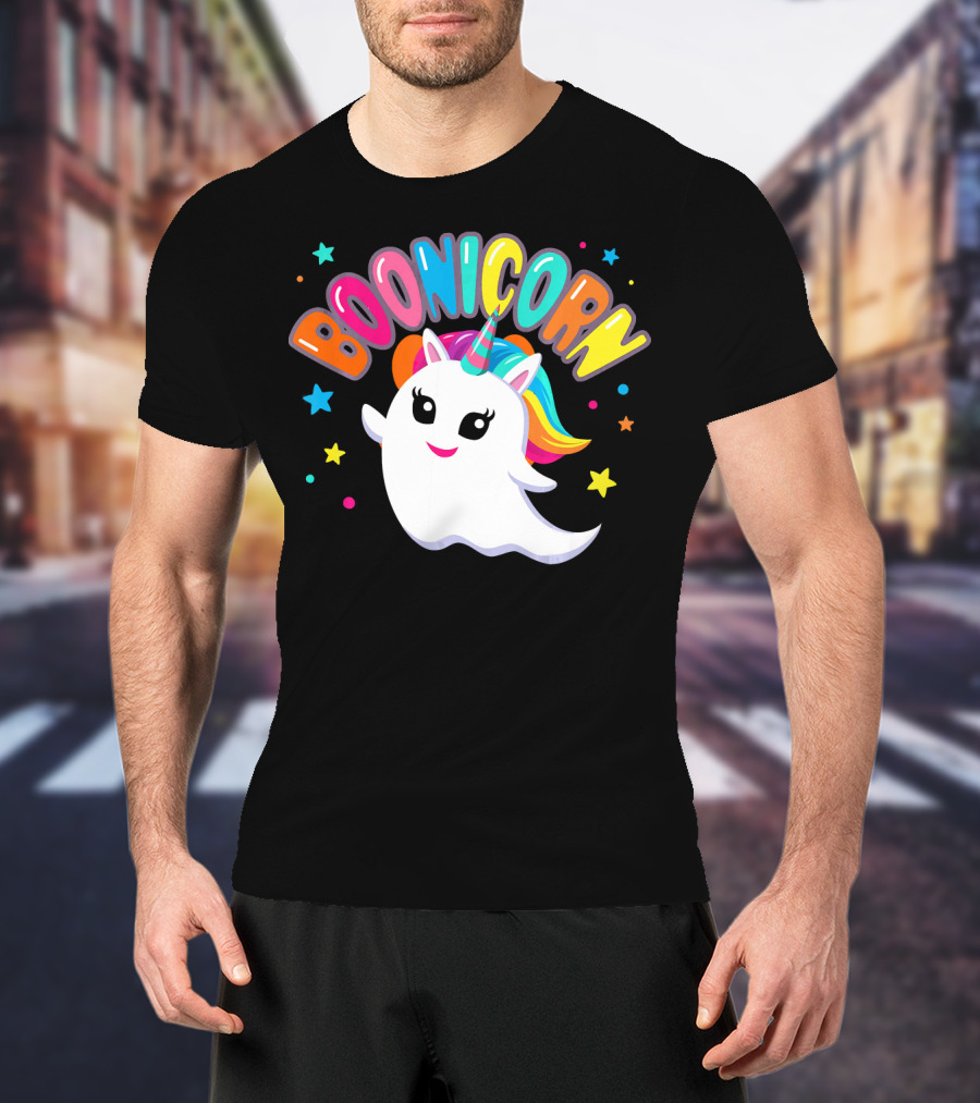 BOONICORN Unicorn Rainbow Stars T-Shirt