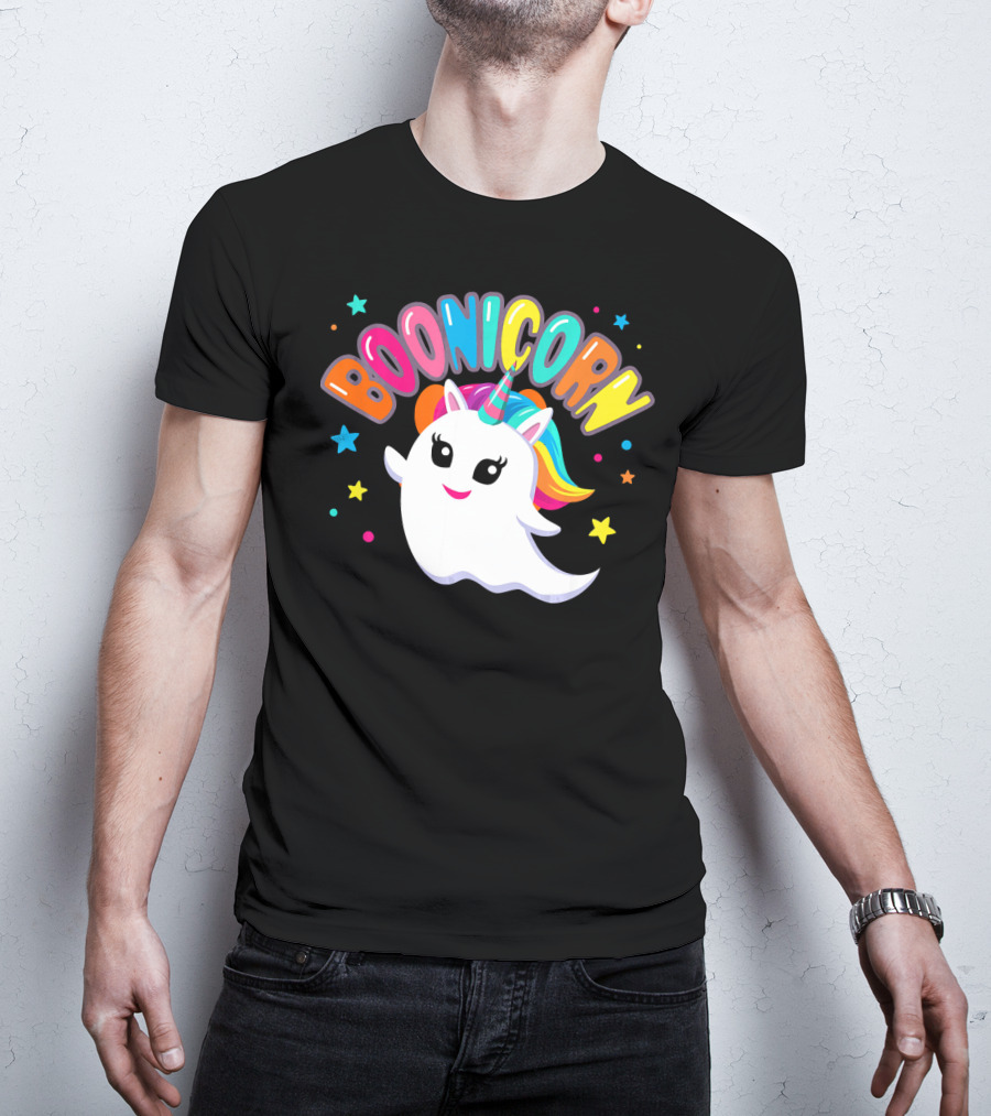 BOONICORN Unicorn Rainbow Stars T-Shirt