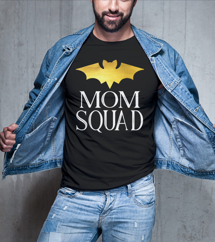Mom Squad Gold Bat T-Shirt