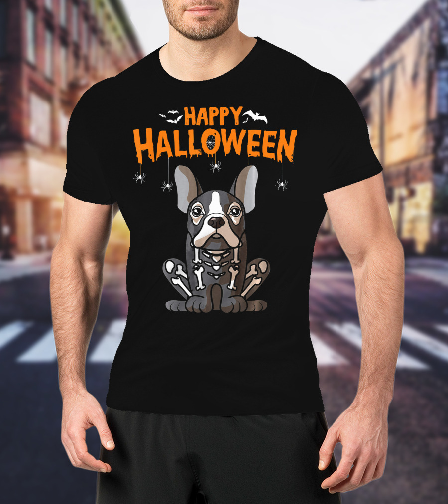 Happy Halloween French Bulldog Frenchie T-Shirt