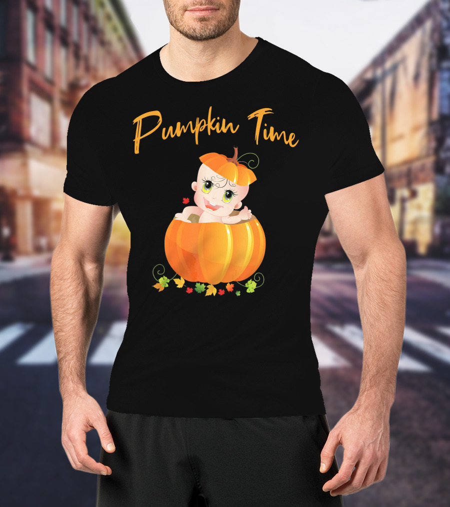 Pumpkin Time Baby Halloween Pumpkin T-Shirt