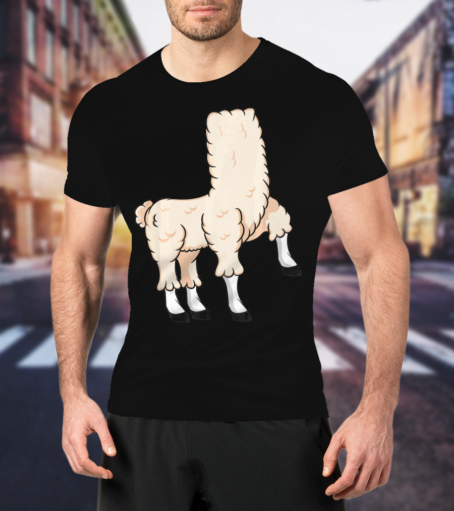 Llama Costume Halloween Easy Cosplay Headless T-Shirt