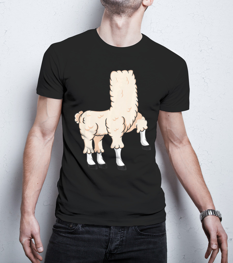 Llama Costume Halloween Easy Cosplay Headless T-Shirt