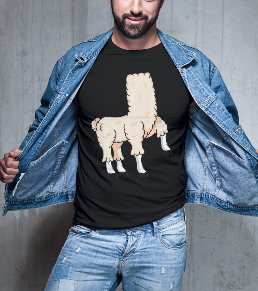 Llama Costume Halloween Easy Cosplay Headless T-Shirt