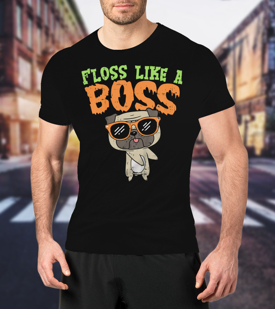 Floss Like A Boss Pug T-Shirt
