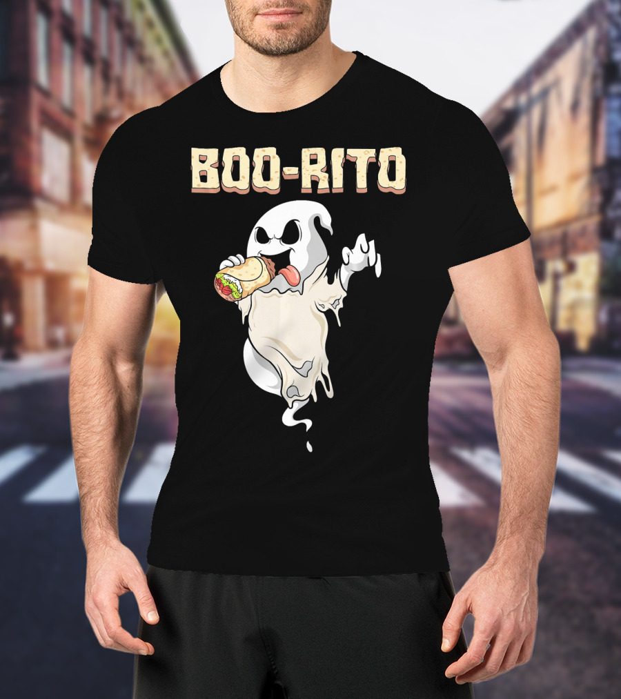 BOO-RITO Ghost Eating Burrito T-Shirt