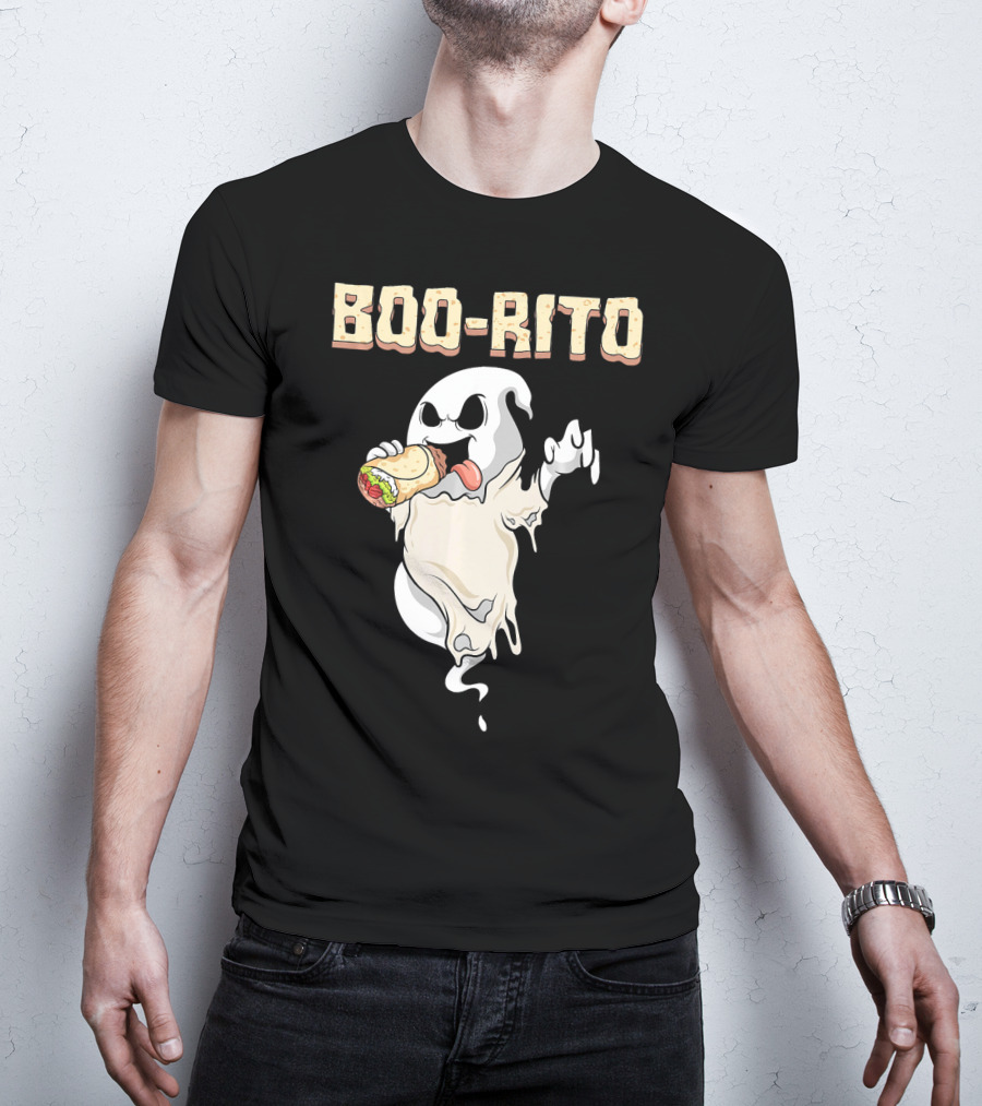 BOO-RITO Ghost Eating Burrito T-Shirt