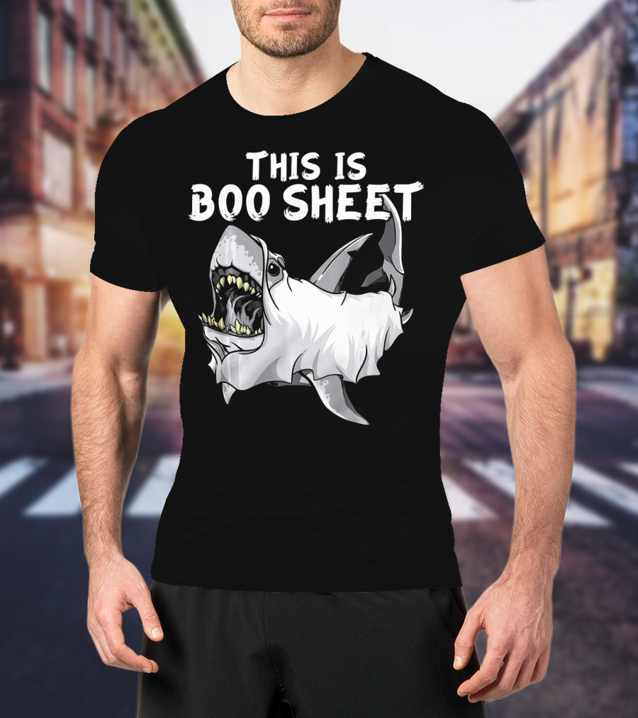 This Is Boo Sheet Shark Ghost Great Whi T-Shirt