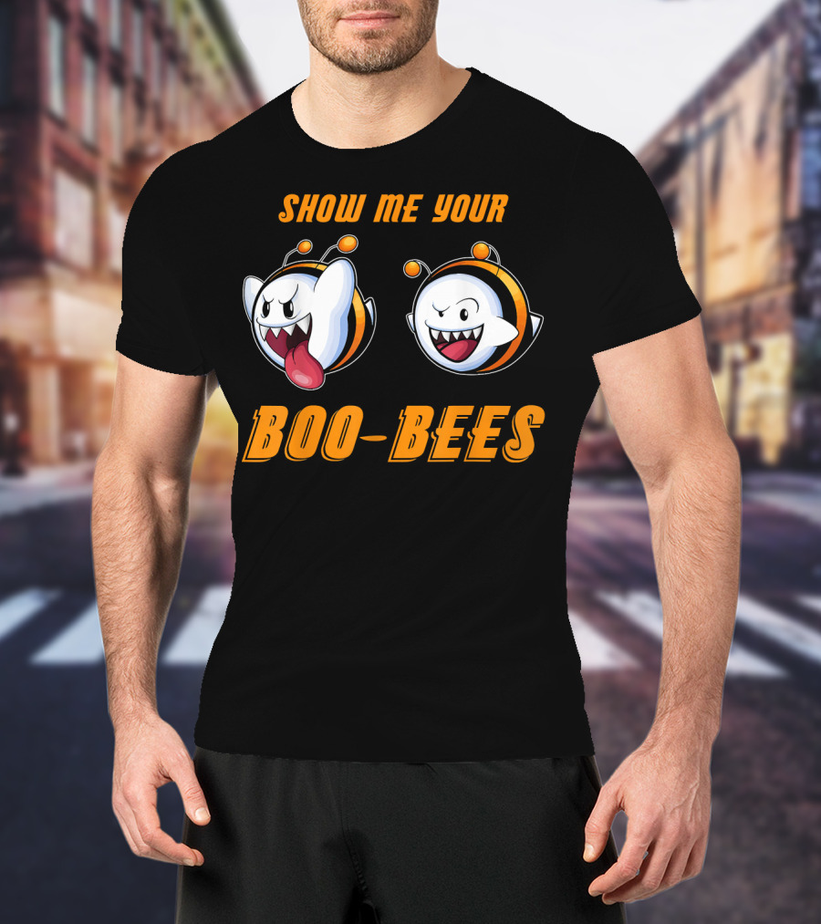 Show Me Your Boo Bees Halloween Ghost Bees T-Shirt