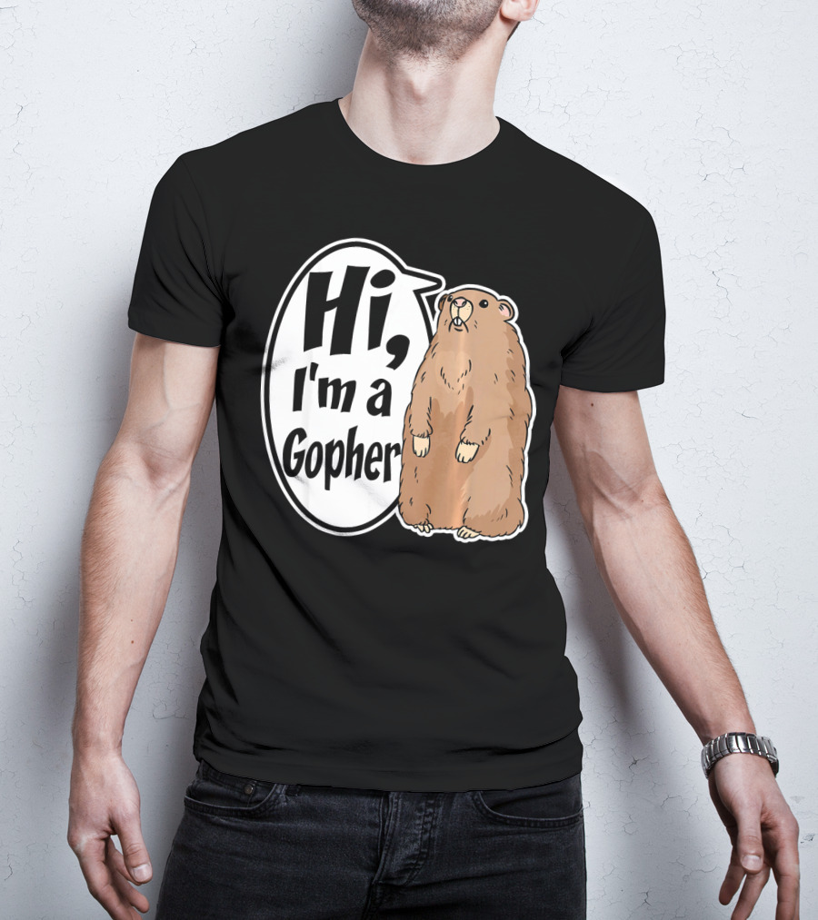 Hi I'm A Gopher Funny Halloween Party Cos T-Shirt