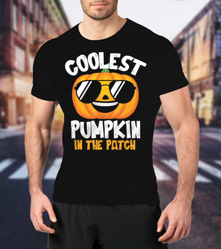 Coolest Pumpkin In The Patch Halloween Boys T-Shirt