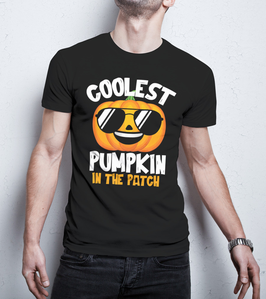 Coolest Pumpkin In The Patch Halloween Boys T-Shirt