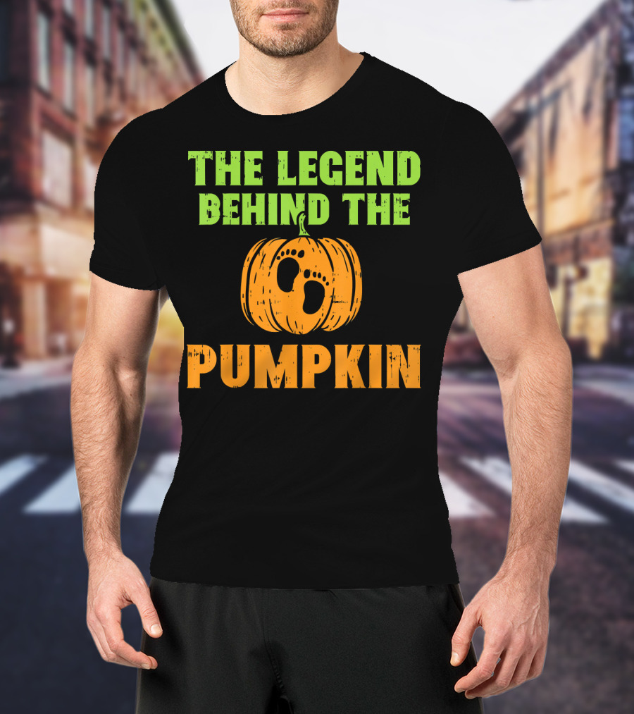 The Legend Behind The Pumpkin Footprints Baby Announcement T-Shirt