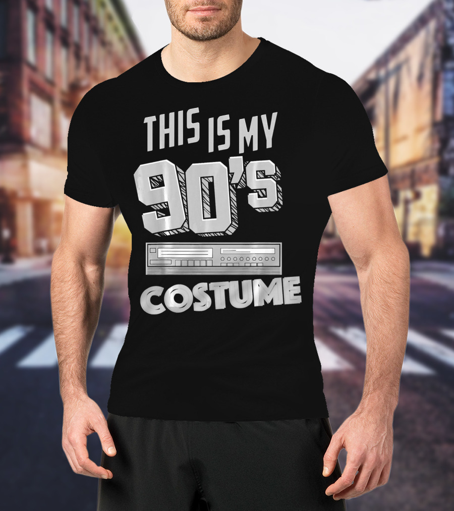 This Is My 90s Costume Funny Hall Cassette Player T-Shirt