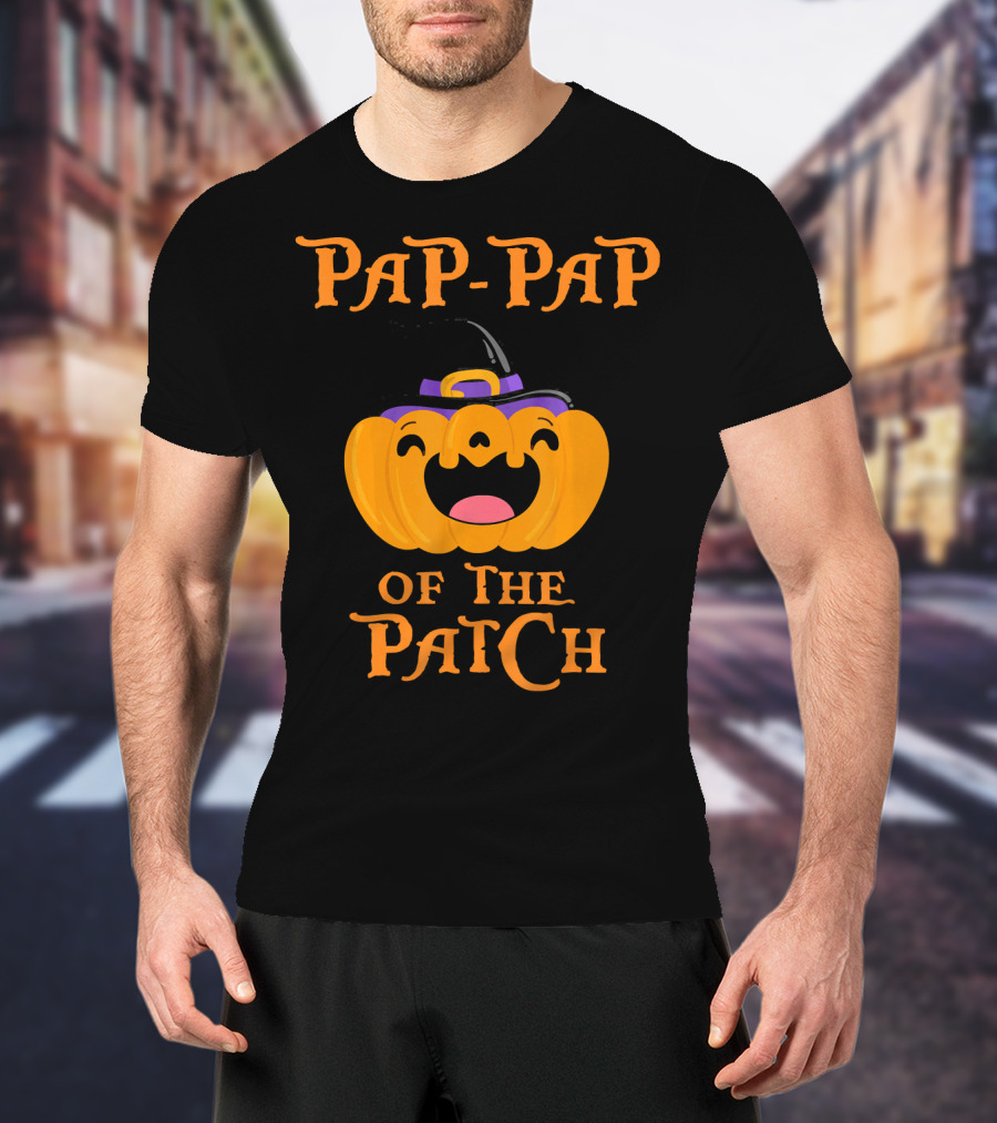 Pap Pap Of The Patch Cute Pumpkin Halloween T-Shirt