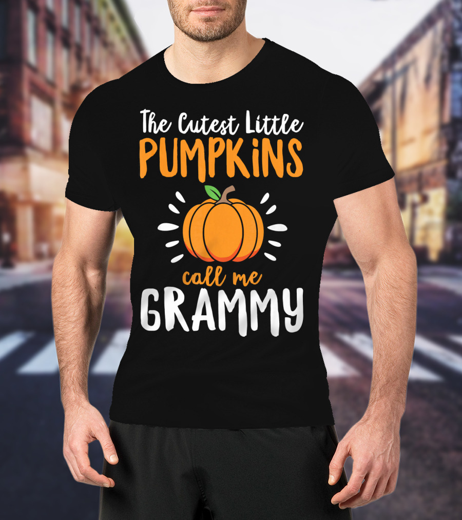 The Cutest Little Pumpkins Call Me Grammy Pumpkin T-Shirt