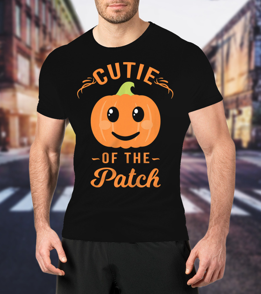 Cutie Of The Patch Pumpkin Family Cute Face T-Shirt