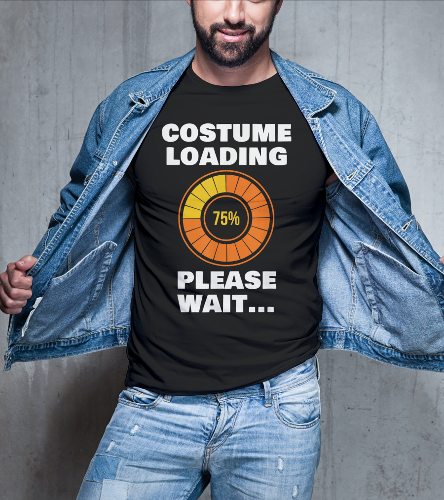 Costume Loading Please Wait 75% Halloween Ne T-Shirt