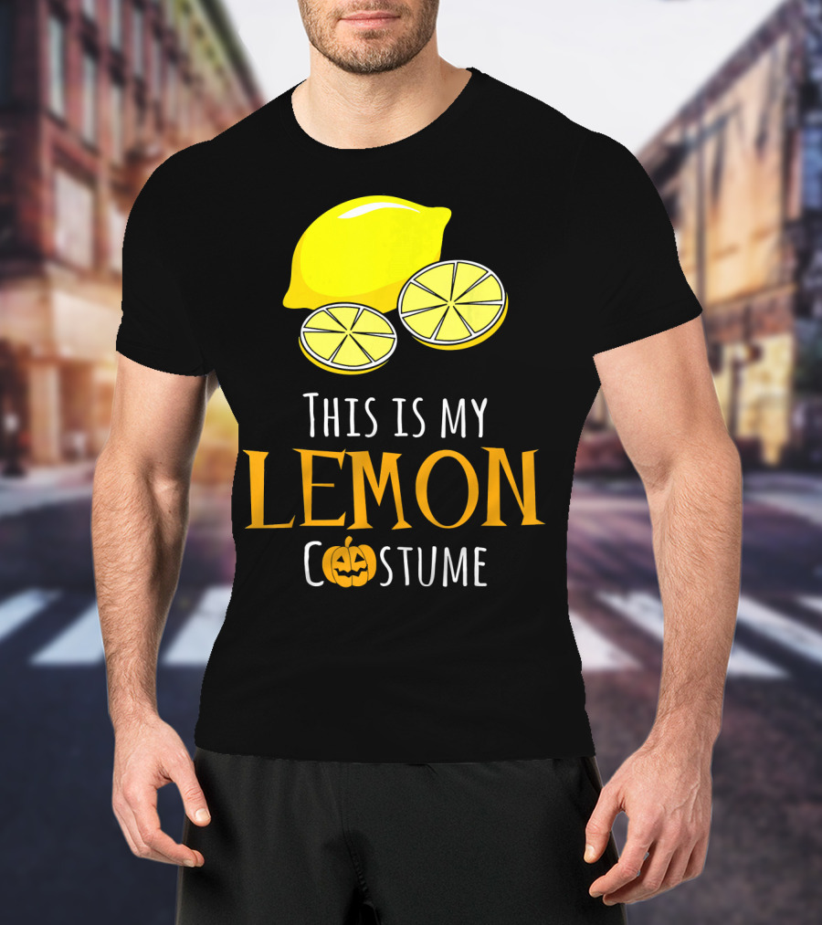 This Is My Lemon Costume With Halloween Pumpkin Family T-Shirt