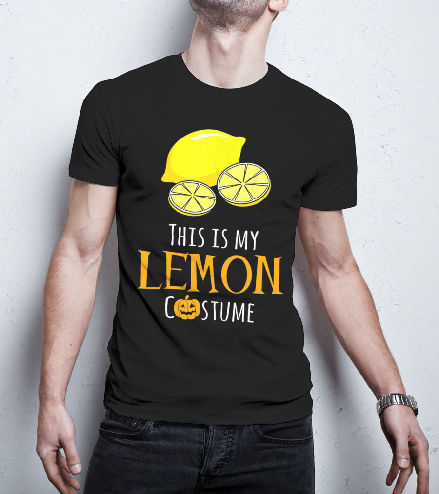 This Is My Lemon Costume With Halloween Pumpkin Family T-Shirt