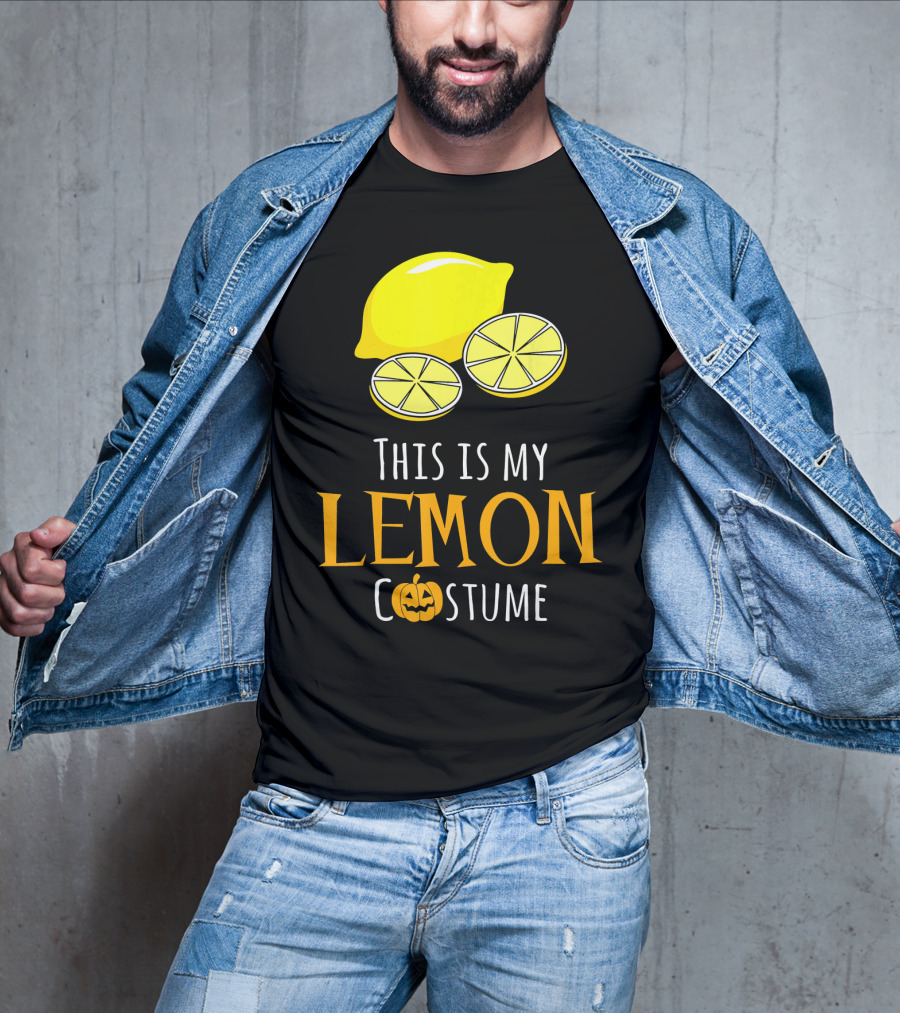 This Is My Lemon Costume With Halloween Pumpkin Family T-Shirt