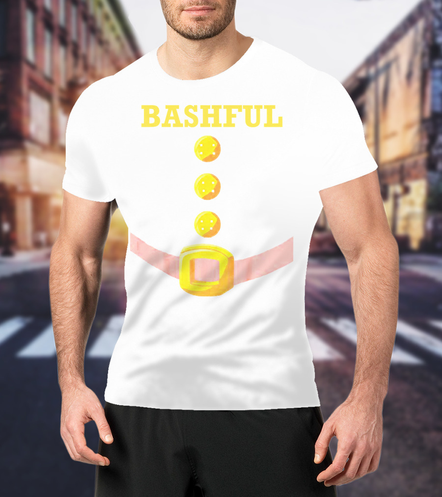 Bashful Dwarf Costume Belt Buckle Buttons Funny Idea T-Shirt