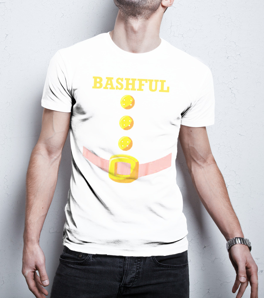 Bashful Dwarf Costume Belt Buckle Buttons Funny Idea T-Shirt