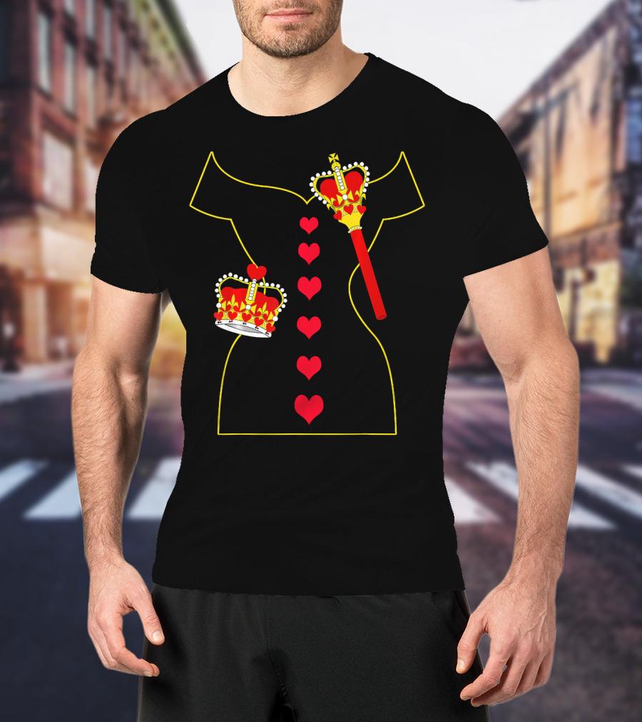 Heart Dress Queen Crown Scepter T-Shirt