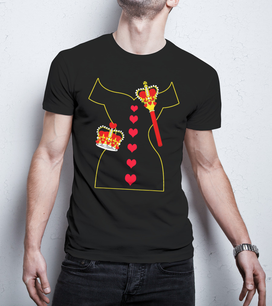 Heart Dress Queen Crown Scepter T-Shirt