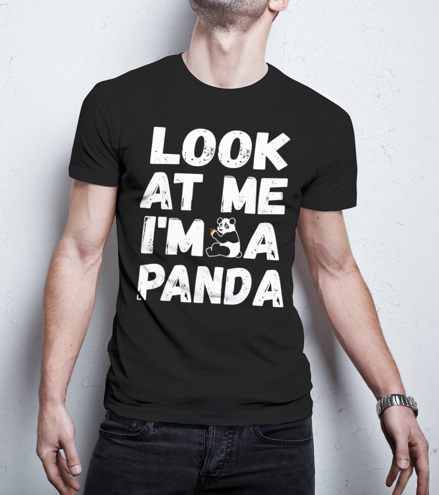 Look At Me I'm A Panda Holding Candy Halloween Co T-Shirt