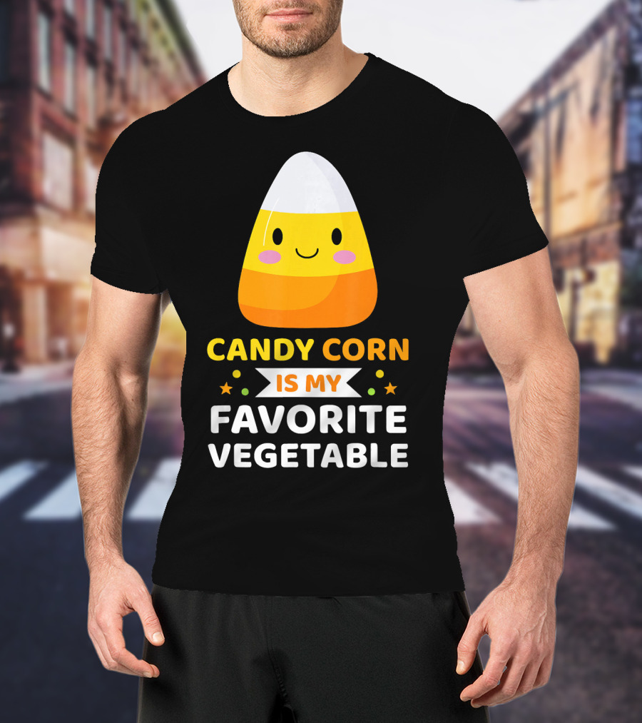 Candy Corn Is My Favorite Vegetable Sarc Halloween Humor T-Shirt