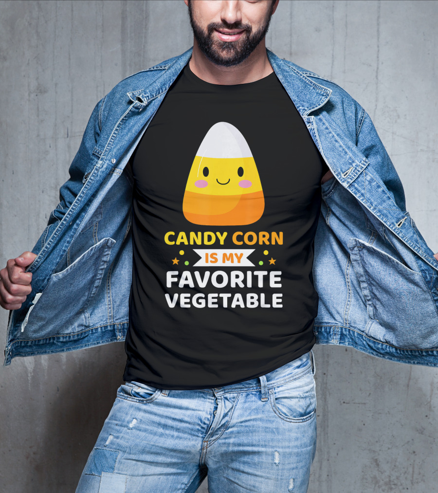 Candy Corn Is My Favorite Vegetable Sarc Halloween Humor T-Shirt